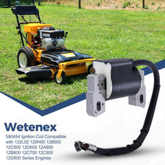 Wetenex 590454 ignition coil with spark plug included for quick replacement