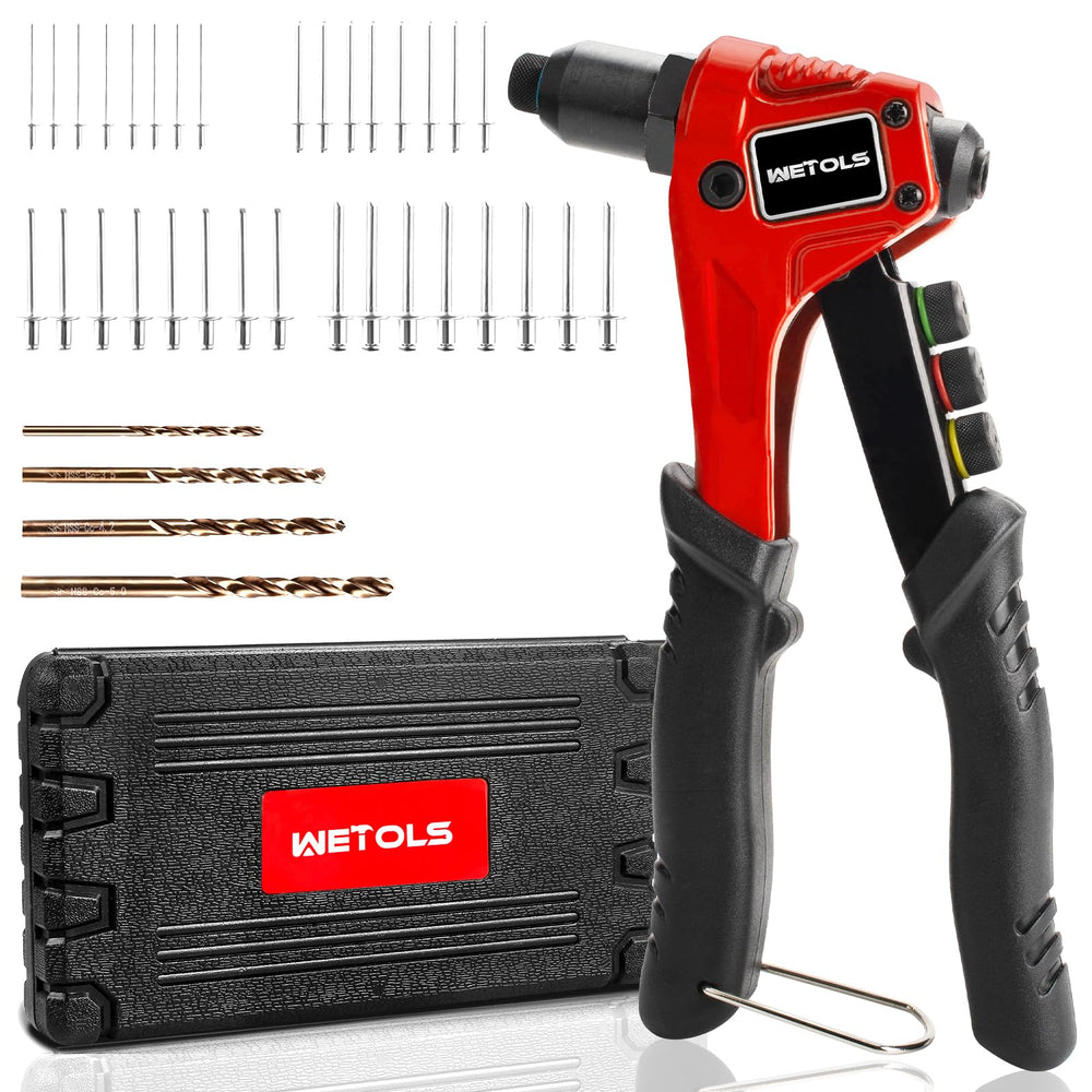 WETOLS pop rivet gun kit case ready for portable riveting on the go