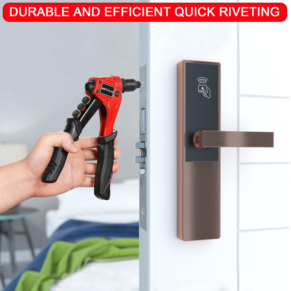 WETOLS rivet kit supports aluminum, steel, and stainless projects