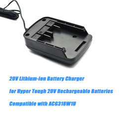 Wetoolplus 20V battery charger in use with tools, ready for quick recharge.