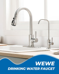 WEWE faucet uses SUS304 flow path for durable, clean-flow performance.