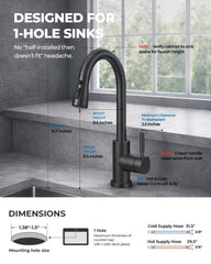 WEWE 20-inch pull-down hose reaching large pots