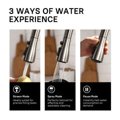 WEWE compatible with one- or three-hole sinks for easy installation.