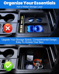 Wexyldra hidden magnetic armrest compartment stores essentials out of sight yet reachable