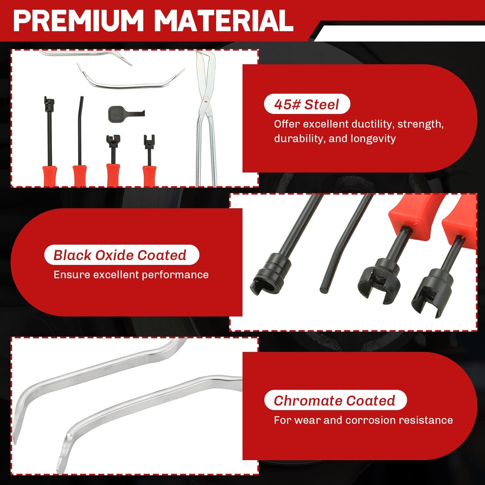 Weyleity adjustment spoon set enables accurate brake shoe clearance adjustments.