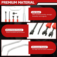 Weyleity adjustment spoon set enables accurate brake shoe clearance adjustments.