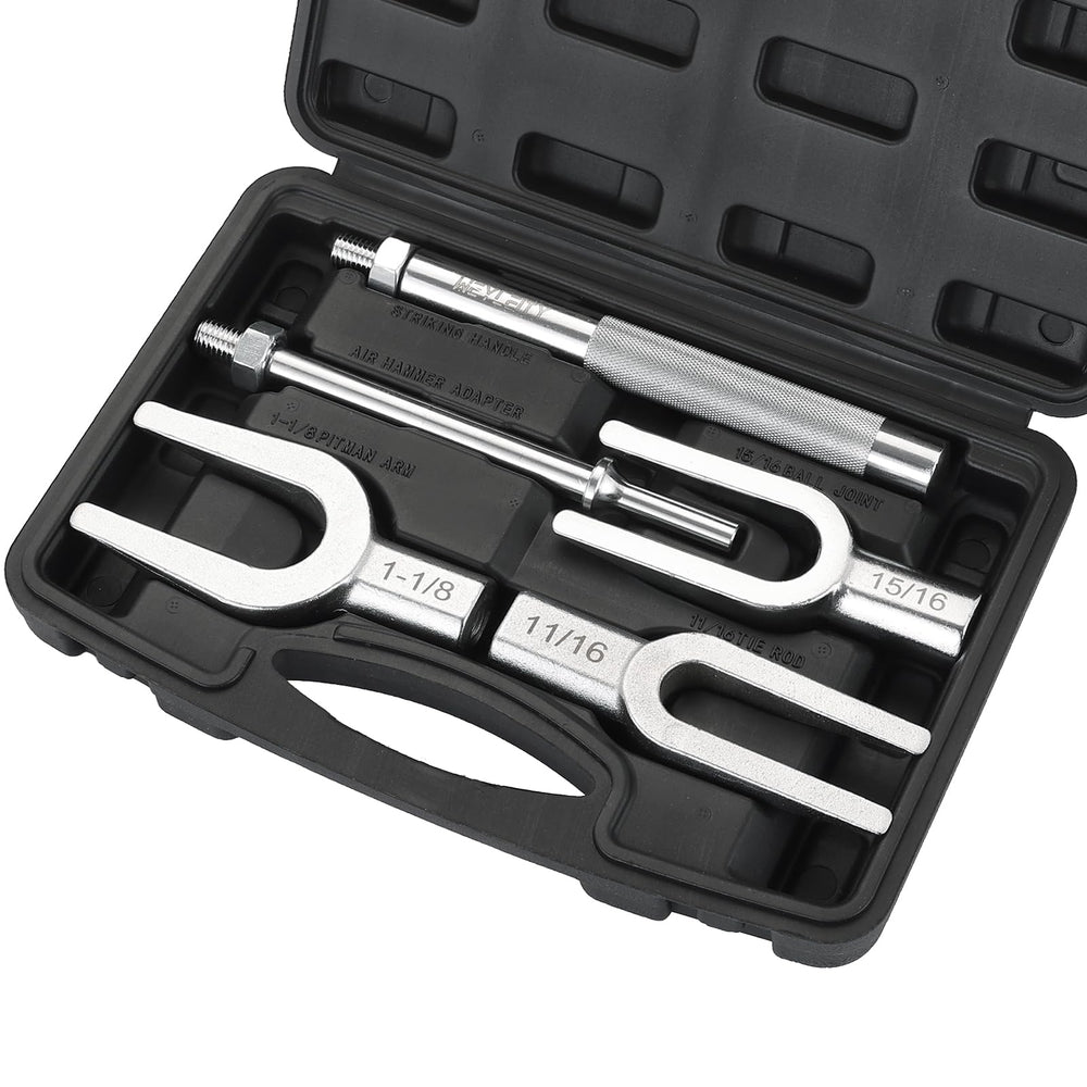 weyleity ball joint separator kit on bench aiding suspension work