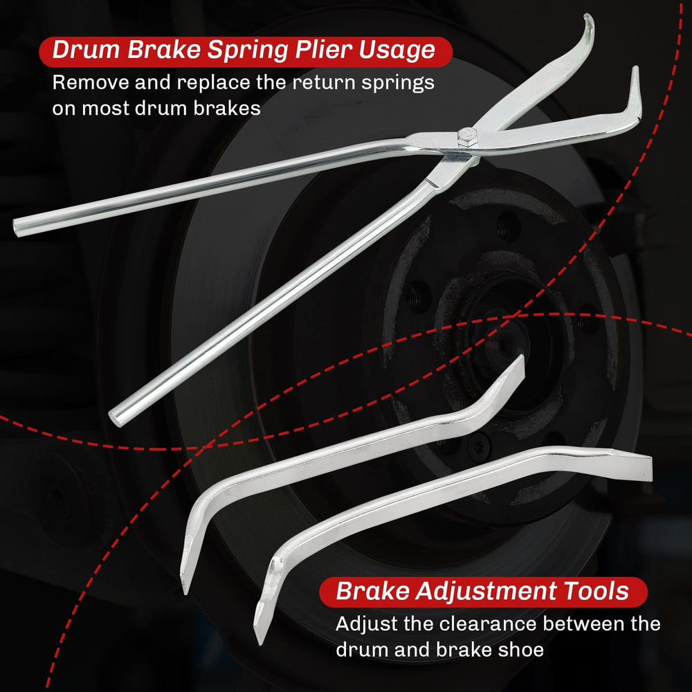 Weyleity brake spring compressor tool ready for secure, precise compression.