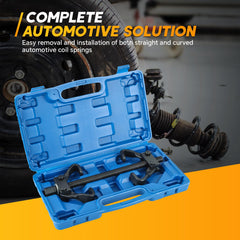 weyleity coil spring compressor tool kit assembly in use highlights practical benefit for repairs