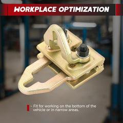 Weyleity self-tightening serrated jaws ensure a secure grip during repairs.
