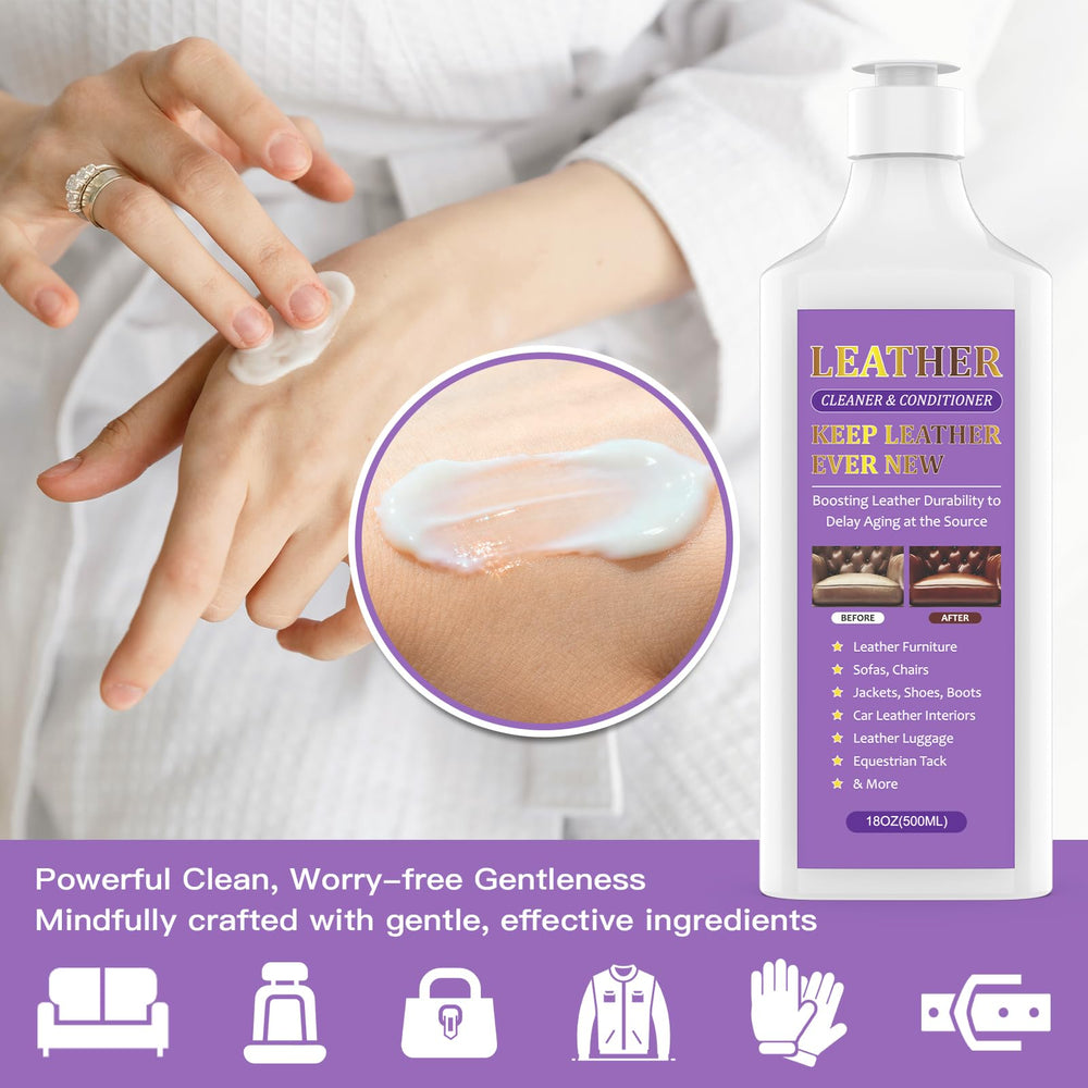 WEYSTOM applicator cloth beside bottle for easy maintenance
