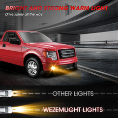 Wezemlight fog light package includes installation guide for easy fitment