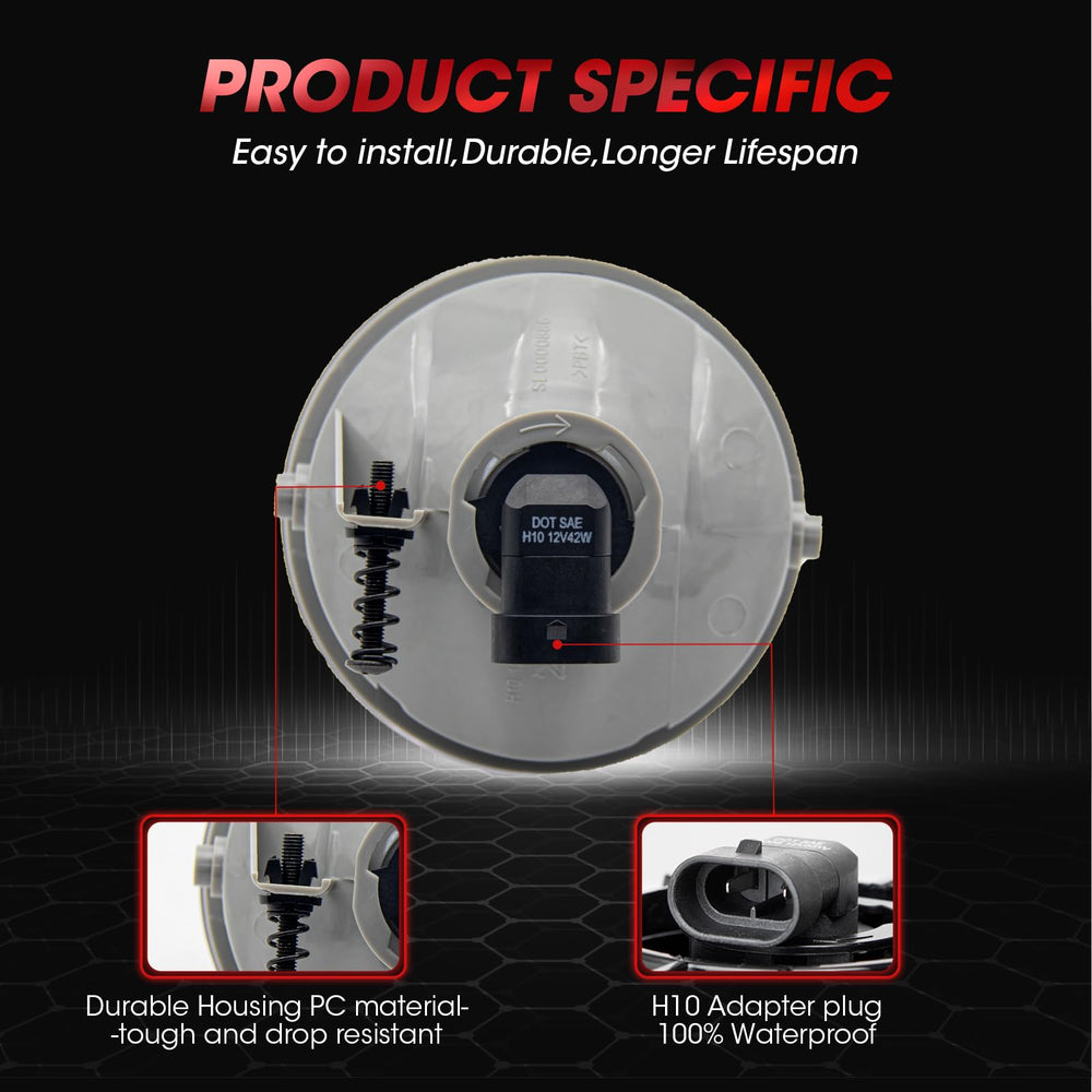 Wezemlight SAE/DOT approved fog light indicating compliance
