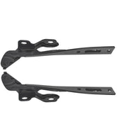 WFLNHB hood hinge pair for driver side front view showing durable black finish