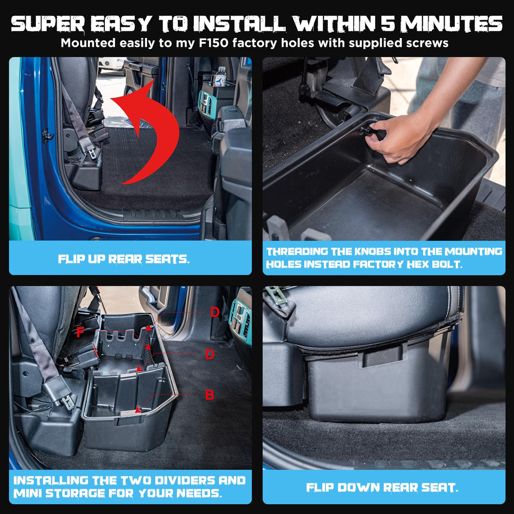 WHALEMOTOR nylon net keeps small items secured under the seat