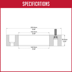 Wheel Accessories Parts dual rear wheel setup spacers for stability.