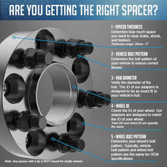 Wheel Accessories Parts easy install spacers widen stance with no extra tools.