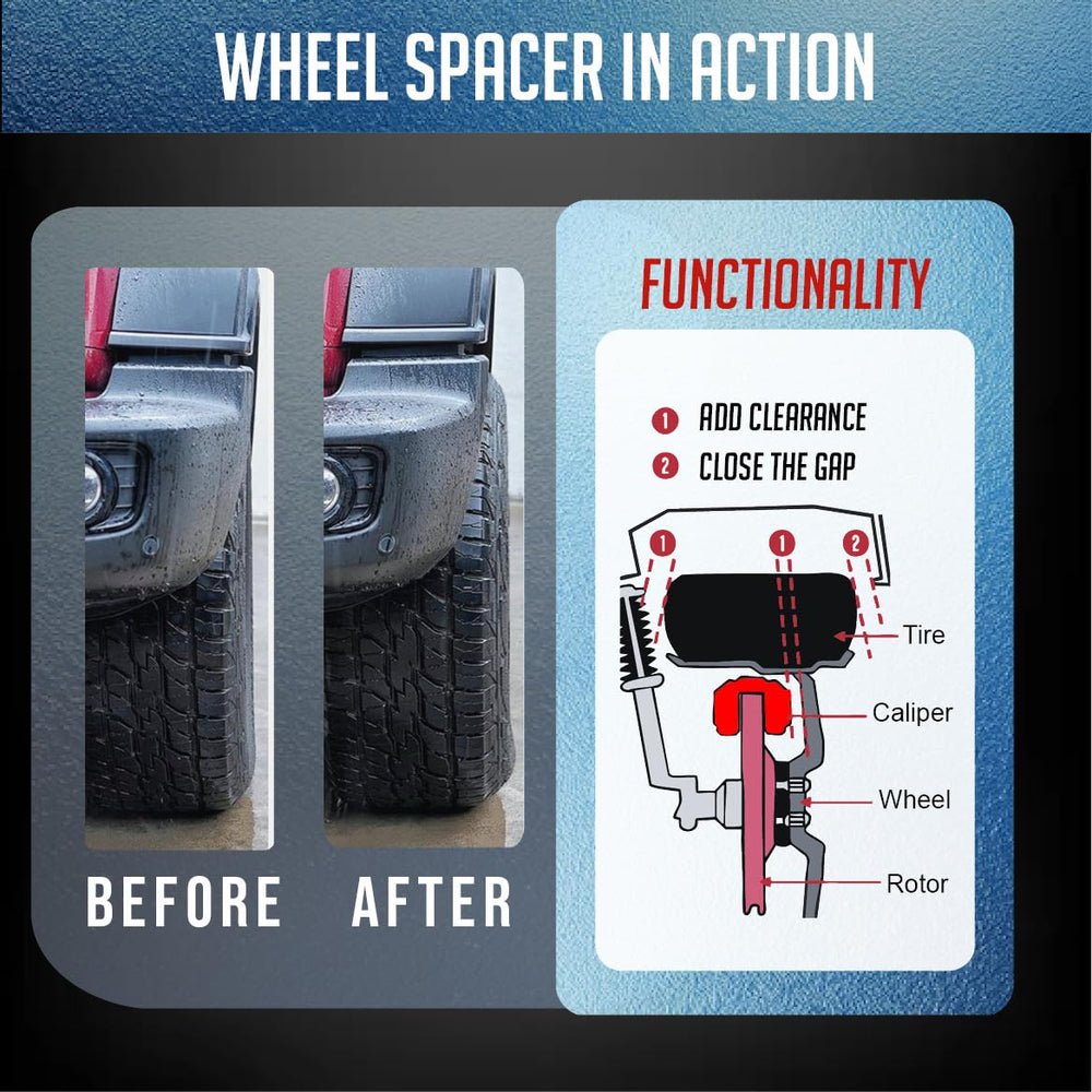Wheel Accessories Parts half inch thread spacers simplify mounting and compatibility.