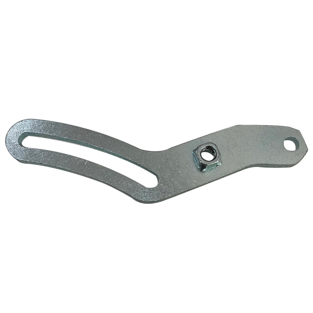 Wheelzen alternator bracket side view highlights sturdy metal construction for durability