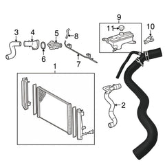 Wheelzen hose installed in the RAV4 engine bay