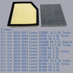 Wheelzen packaging with included filters for Lexus