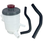 Wheelzen power steering reservoir front view shows durable construction for long-lasting performance.