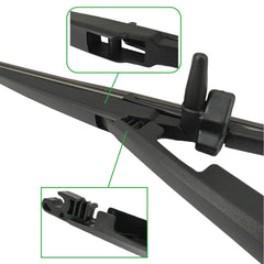 Wheelzen rear wiper blade coverage delivers full window clearance.