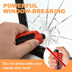 WHFLLIFE portable car glass breaker on a keychain for easy carry