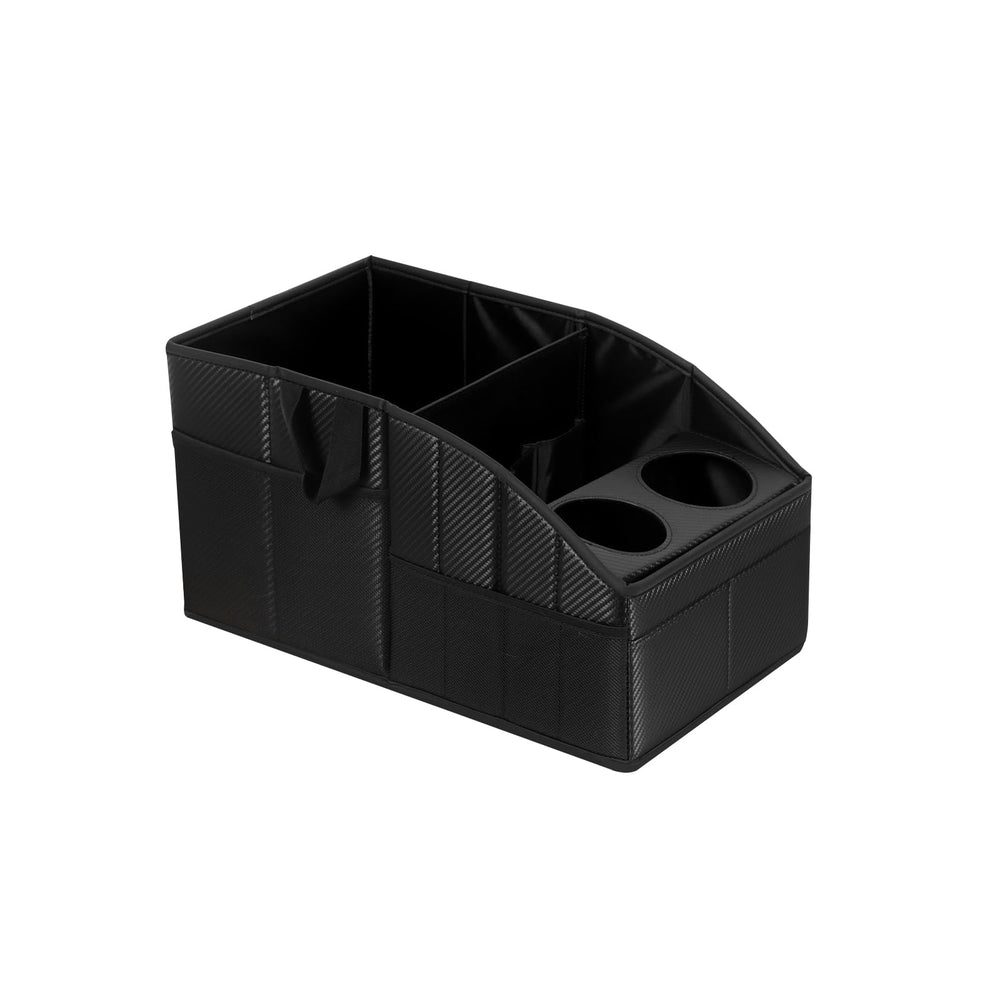 WHHMK front seat organizer with carbon fiber texture for durable storage