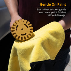 Whizzy Wheel removal on vinyl decal shows versatile application on various surfaces.