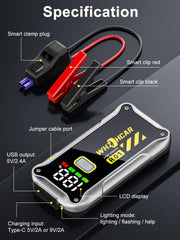 WHZOHCAR USB-C charging cable enables quick power renewals.