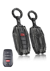 WiCuaSix heavy key fob cover for Toyota fob close-up showing durable protection