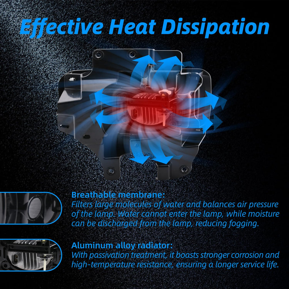 Wideep polycarbonate lens fog light designed for impact resistance