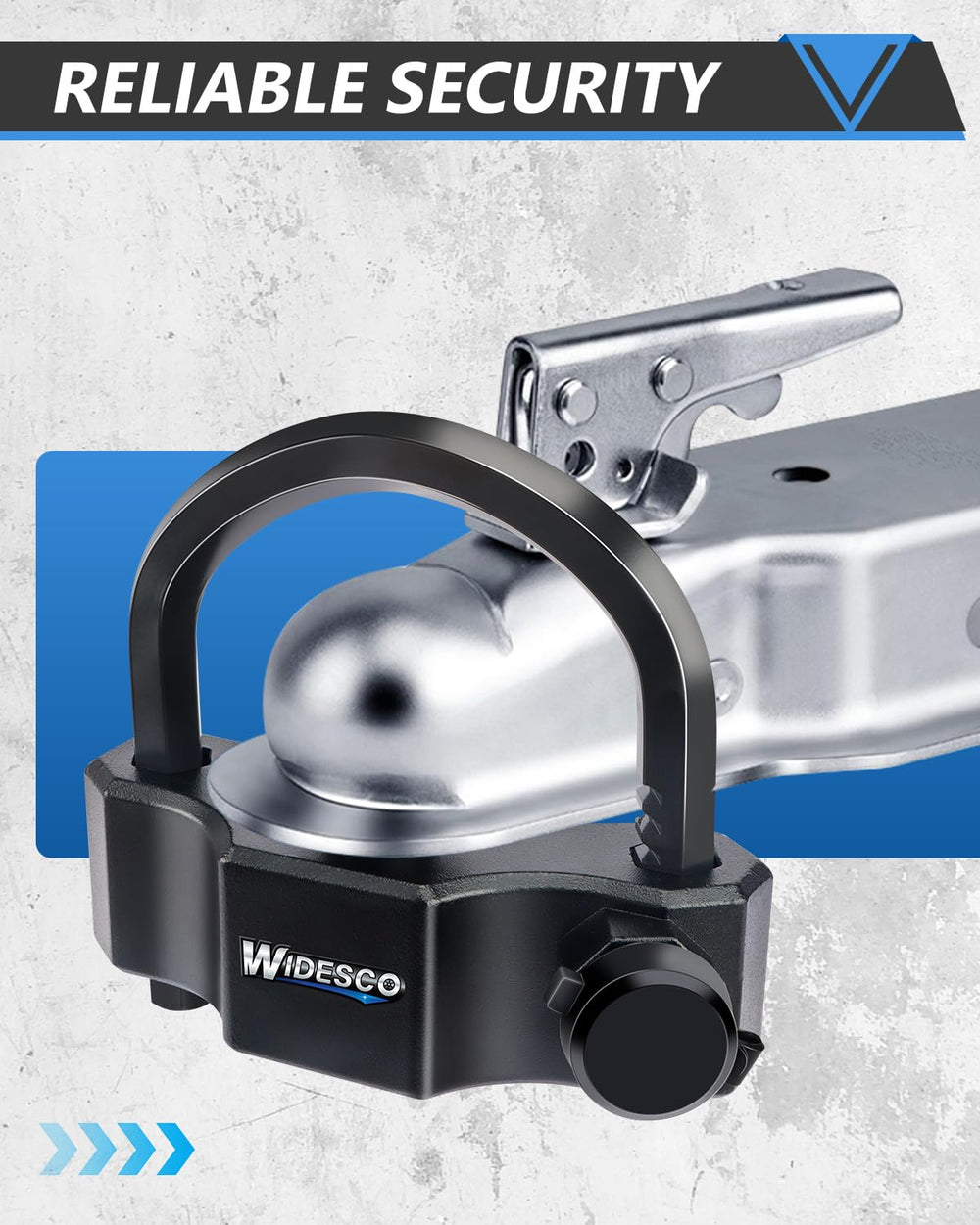 Widesco low-profile black design blends with your trailer.