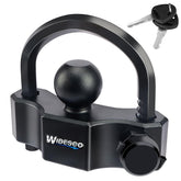 Widesco universal trailer coupler lock for 1-7/8, 2, 2-5/16 inch couplers.