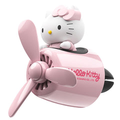 WIEEZN cute pink cat pilot vent clip diffuses fragrance while adding whimsy.