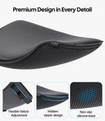 Wigoo dual-pocket design helps keep essentials organized and reachable