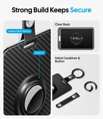 Wigoo scratch-resistant PC housing for durable Tesla key card protection