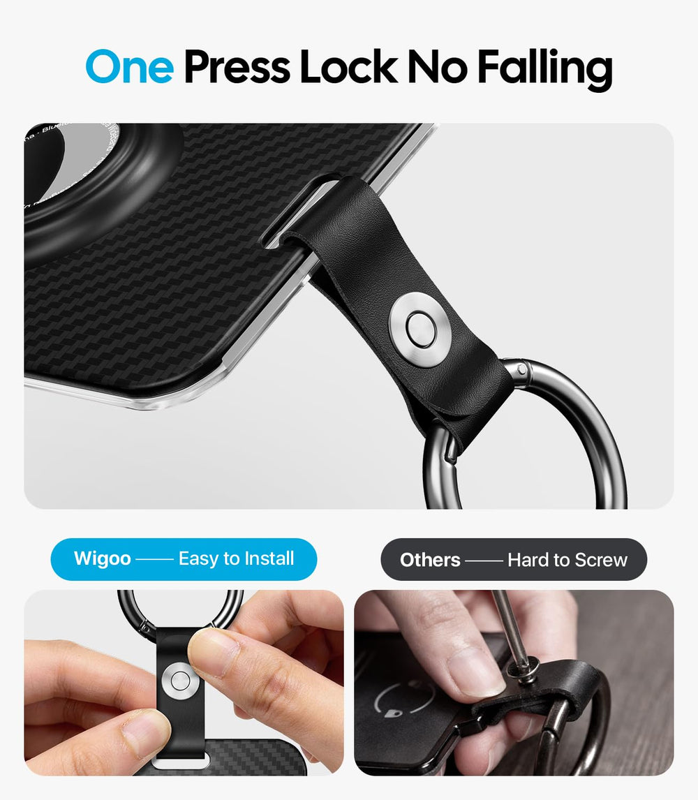 Wigoo snap button adds quick access to your key set