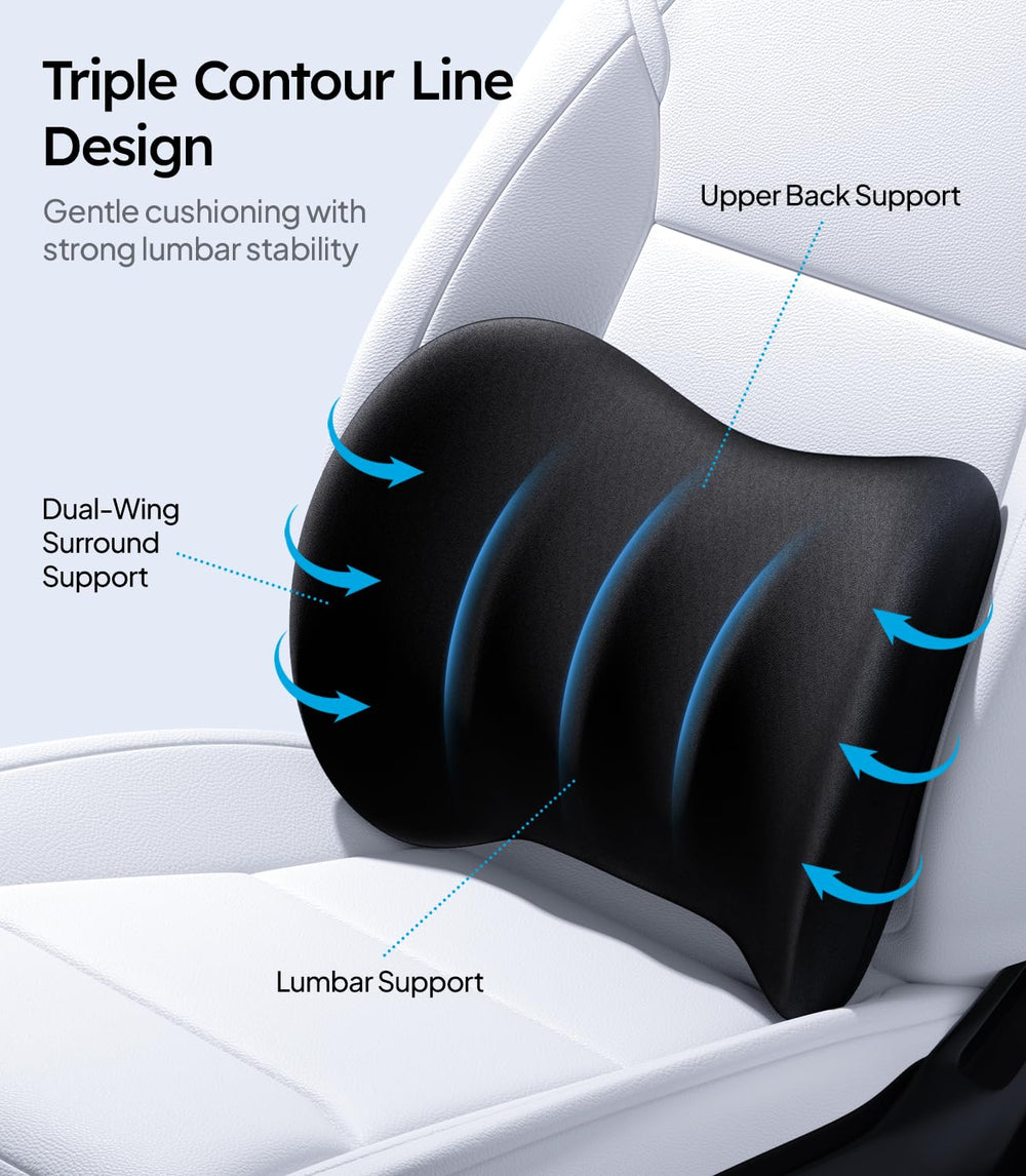 Wigoo lumbar pillow removable cover demonstrates easy cleaning.