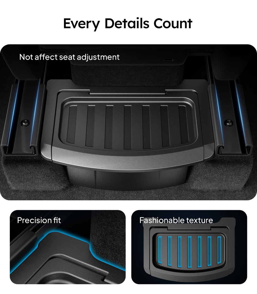 Wigoo discreet back-seat organizer preserves legroom while keeping essentials accessible.