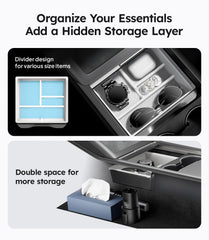 Wigoo preserved cup holder space plus hidden storage with magnetic switch