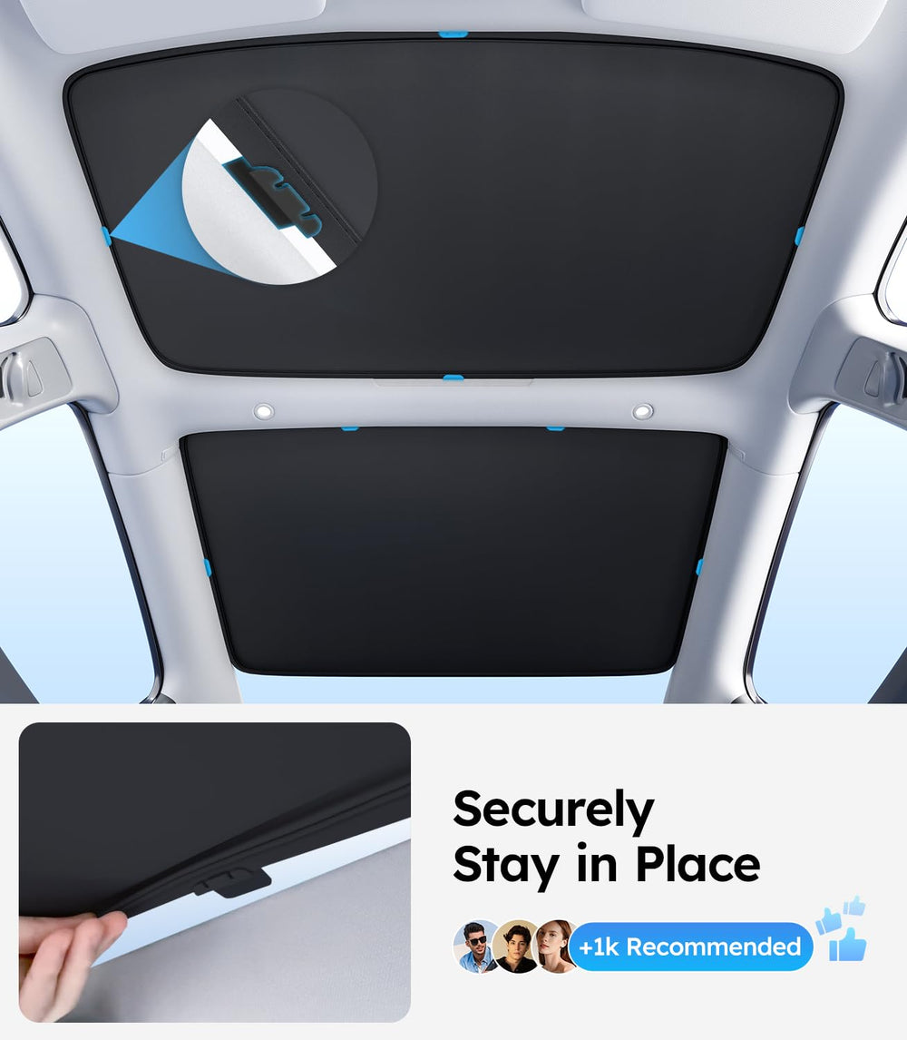 Wigoo quick-install sunshade shown with clear setup video