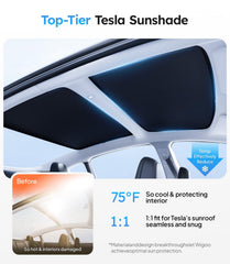 Wigoo sunshade blocks heat to keep cabin cooler on sunny drives