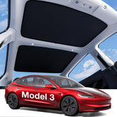 Wigoo sunshade seamless-fit on Tesla Model 3 roof for a clean look