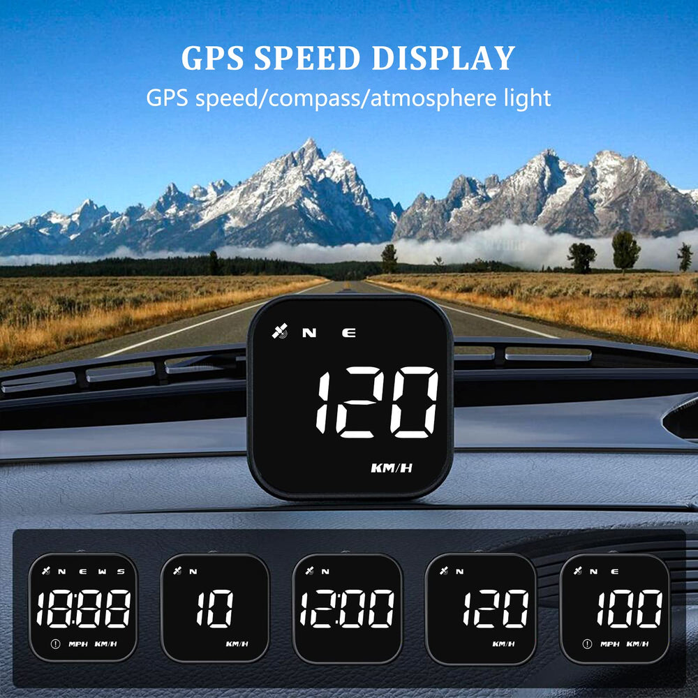 wiiyii G4S 3-inch HUD screen clearly shows data in a compact display