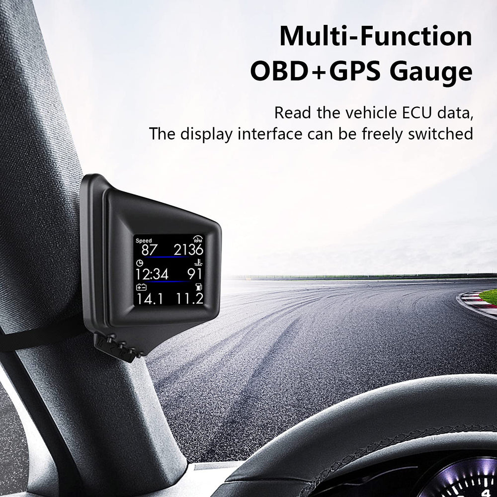 wiiyii P8 HUD on dashboard for easy speed reading at a glance