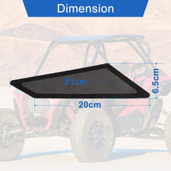 WIKIBB installation guide image for Polaris RZR vent screens.