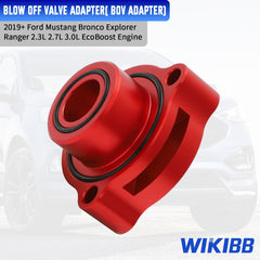 Bolt-on installation hardware included with the WIKIBB BOV adapter.