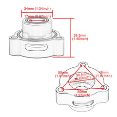 WIKIBB BOV adapter ready for EcoBoost performance upgrades.